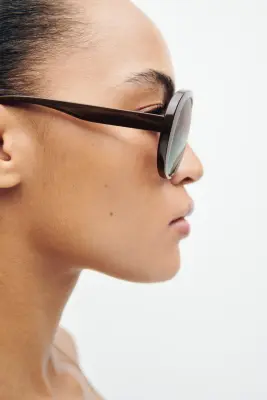 Lunettes de soleil de style aviateur - Marron — photo 2
