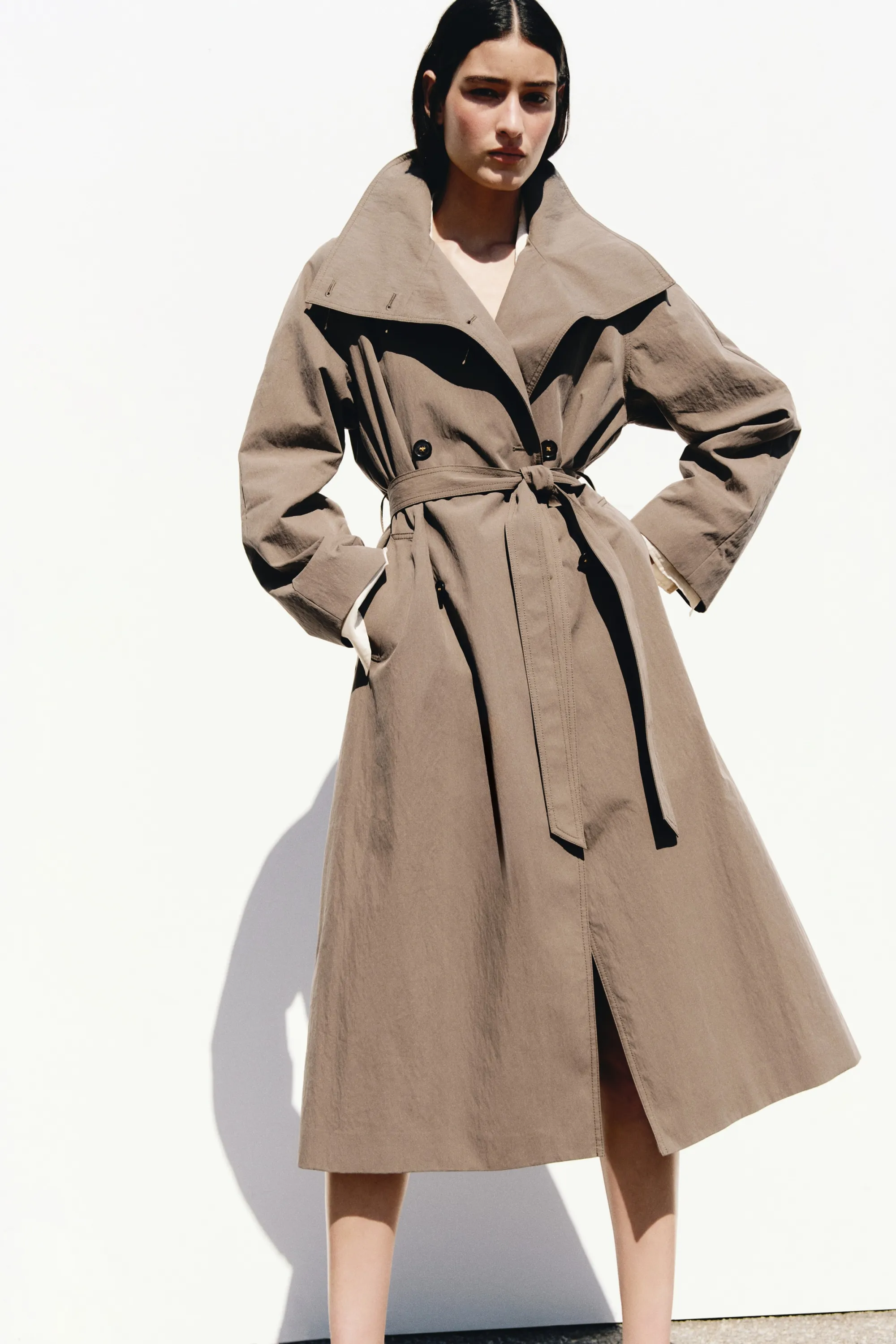 Trench-coat oversize - Vert kaki