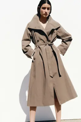 Trench-coat oversize - Vert kaki — photo 1