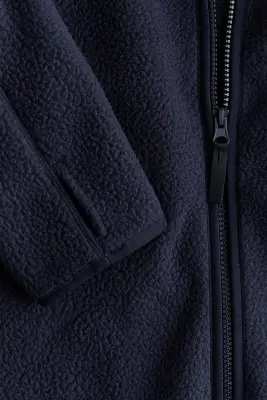 Veste de sport en tissu Teddy bear - Bleu marine — photo 5