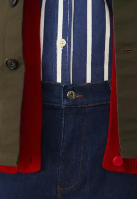 Le jean semi-slim - Bleu foncé — photo 5