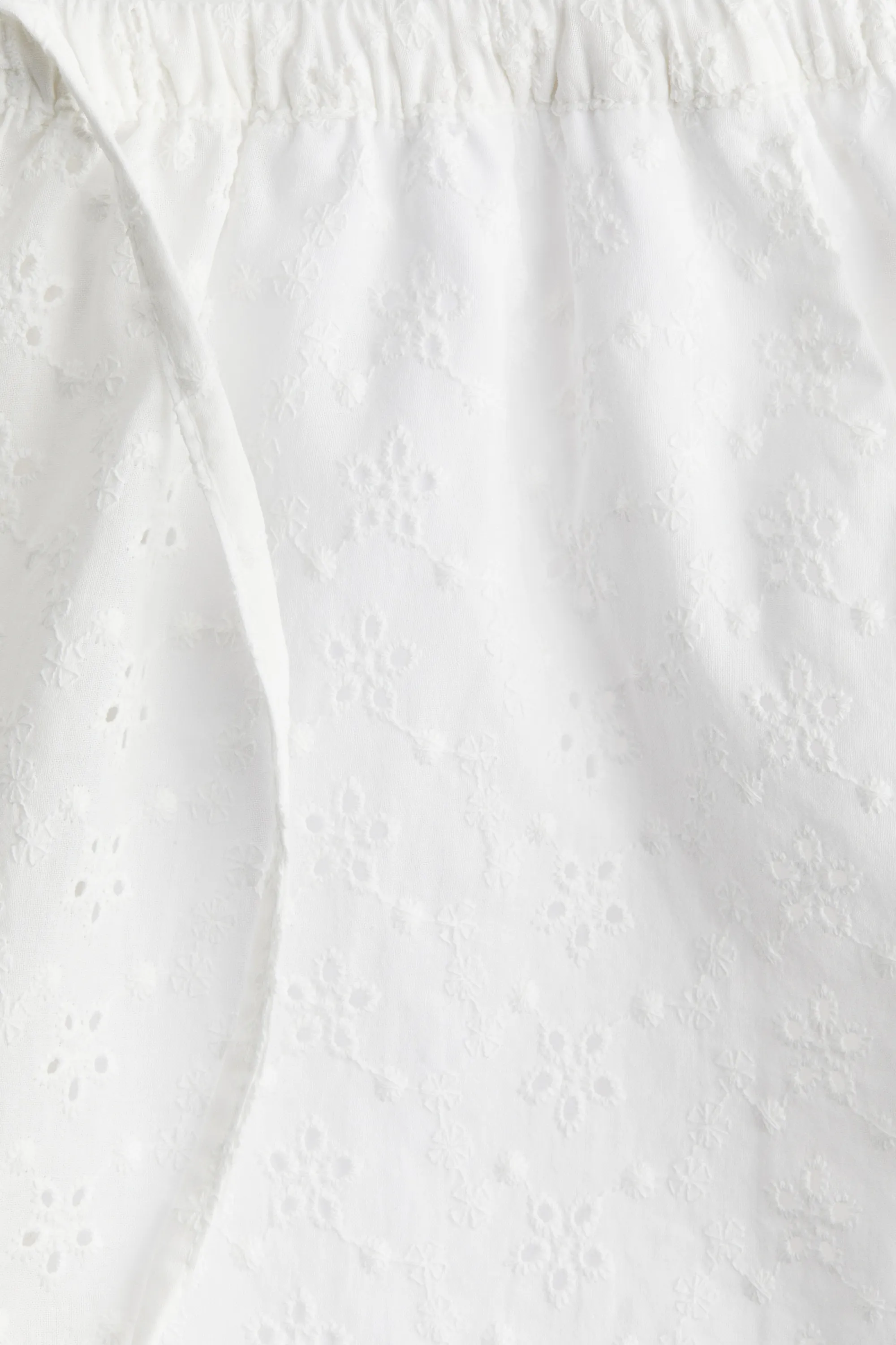 Pantalon droit à cordon - Blanc