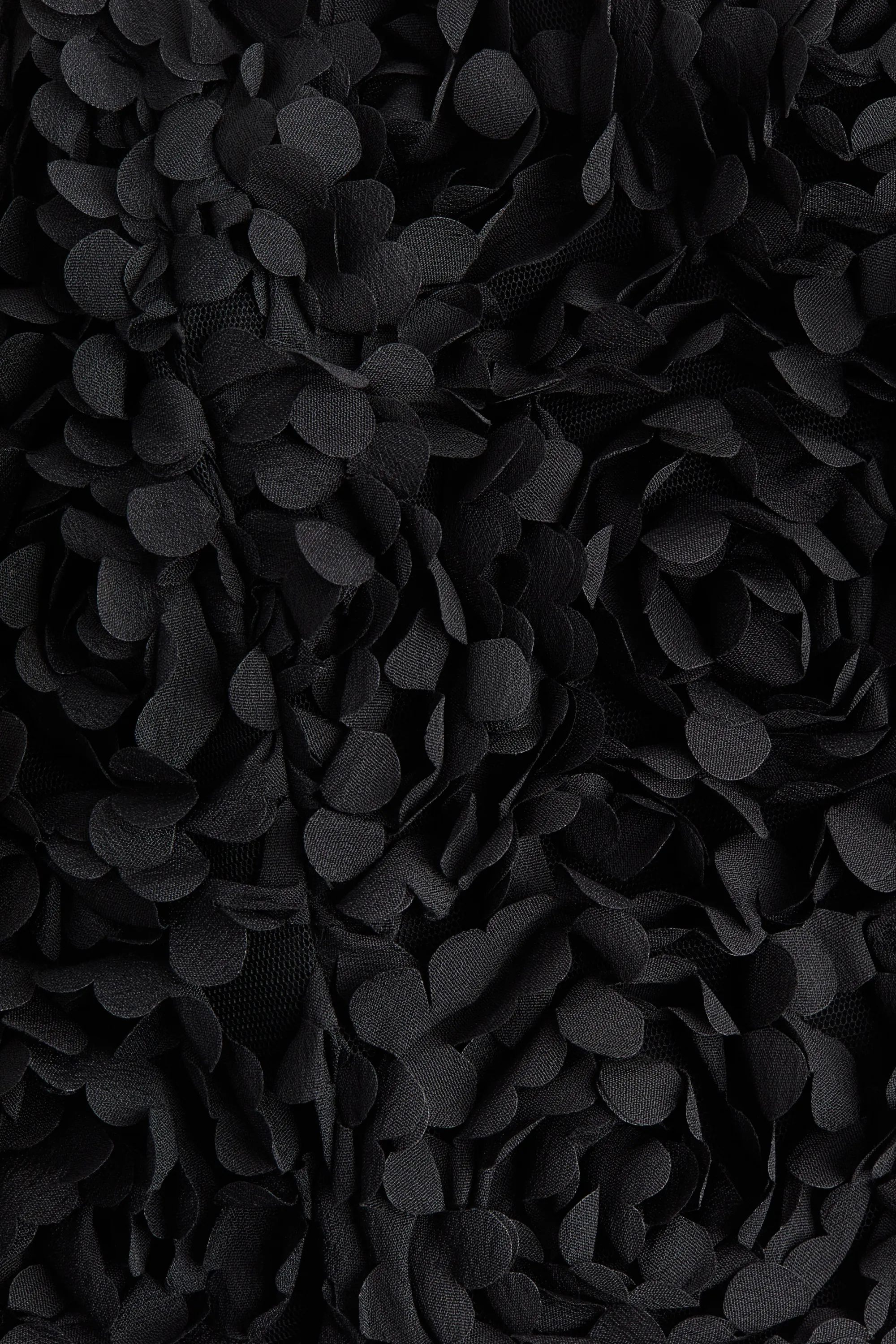 Top bandeau court avec applications - Noir