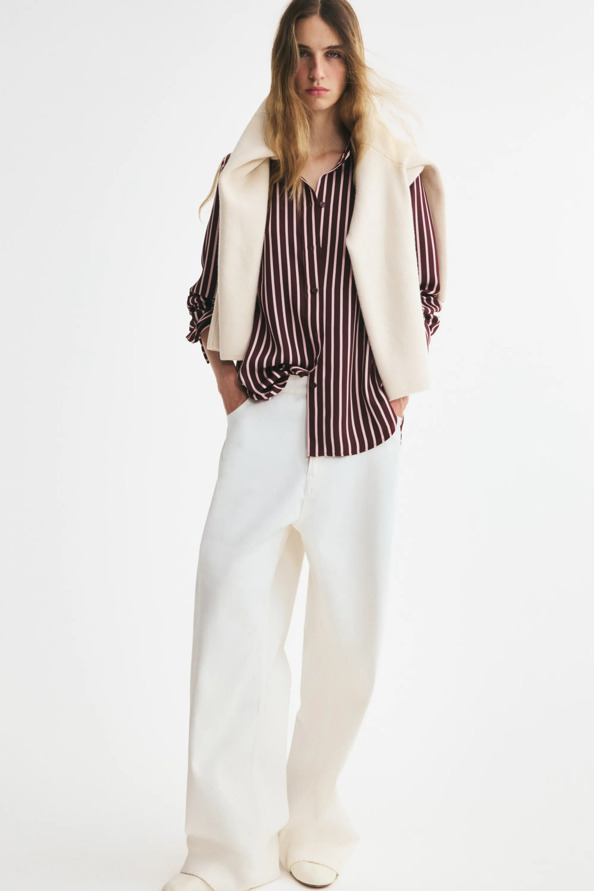 Chemise - Bordeaux/rayé