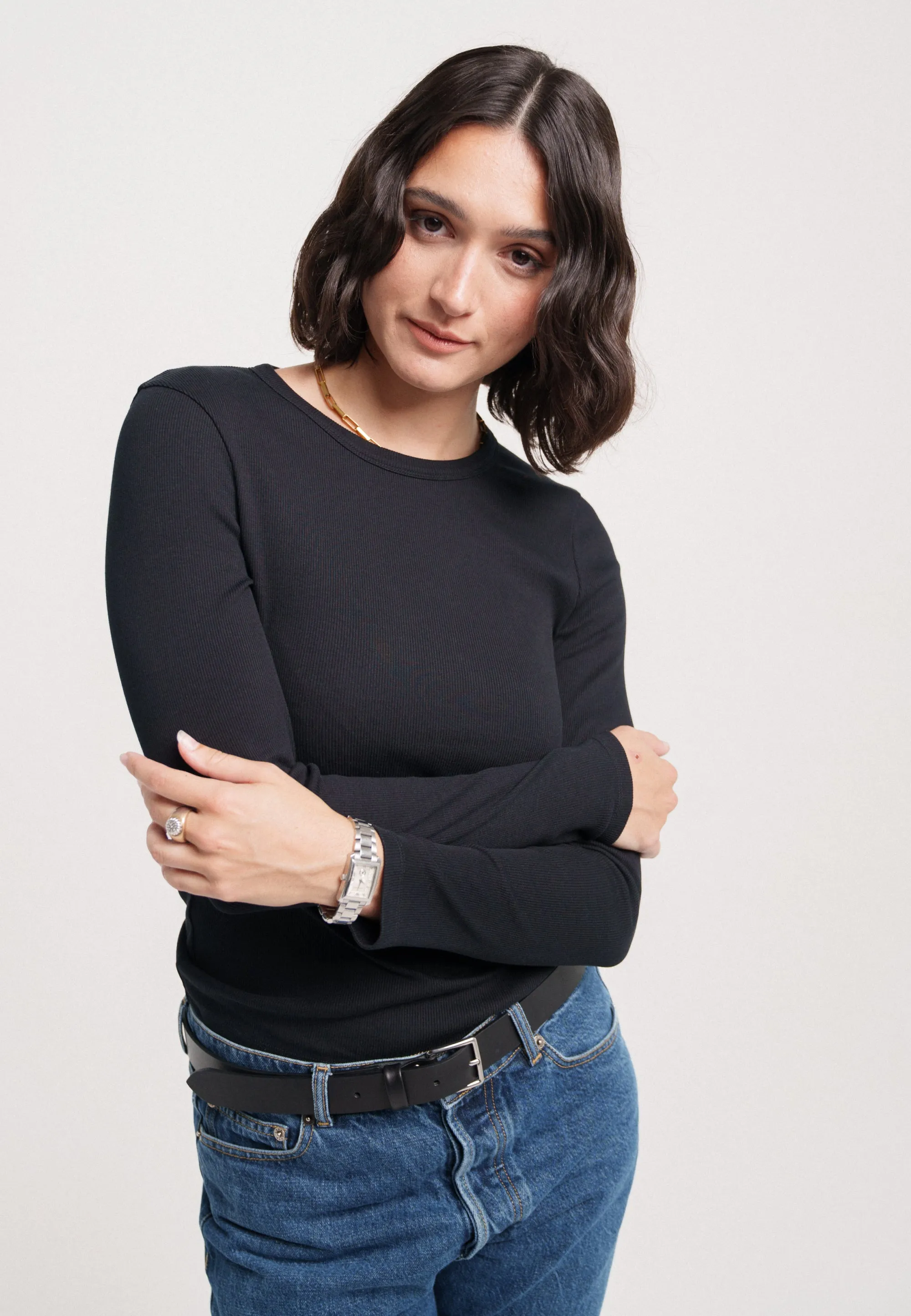 Le t-shirt manches longues - Noir