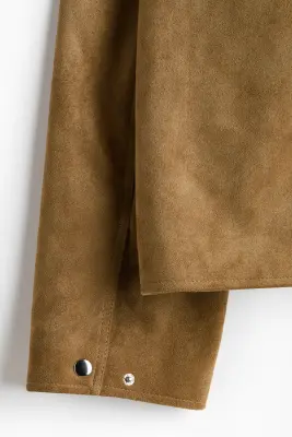 Veste avec col - Beige foncé — photo 4