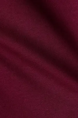 Pantalon jogger large avec intérieur brossé - Rouge foncé — photo 3