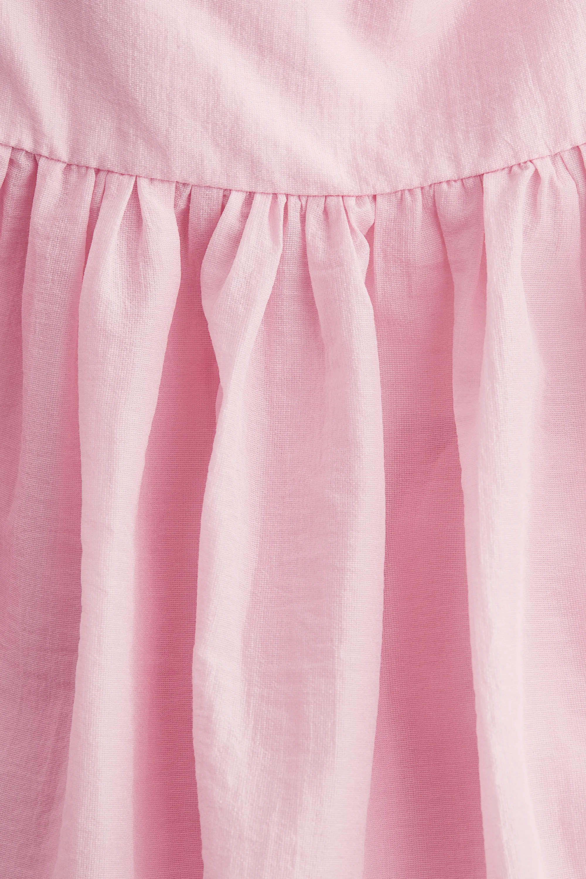 Débardeur péplum à effet ruché - Rose clair