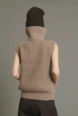 VESTE KRISTEN BEIGE CHINÉ — photo 2