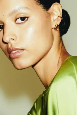 2 paires de boucles d'oreilles waterproof - Doré — photo 1