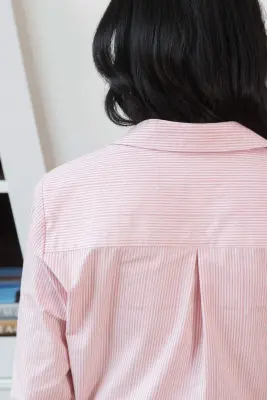 Chemise Sarah - rayures roses — photo 5