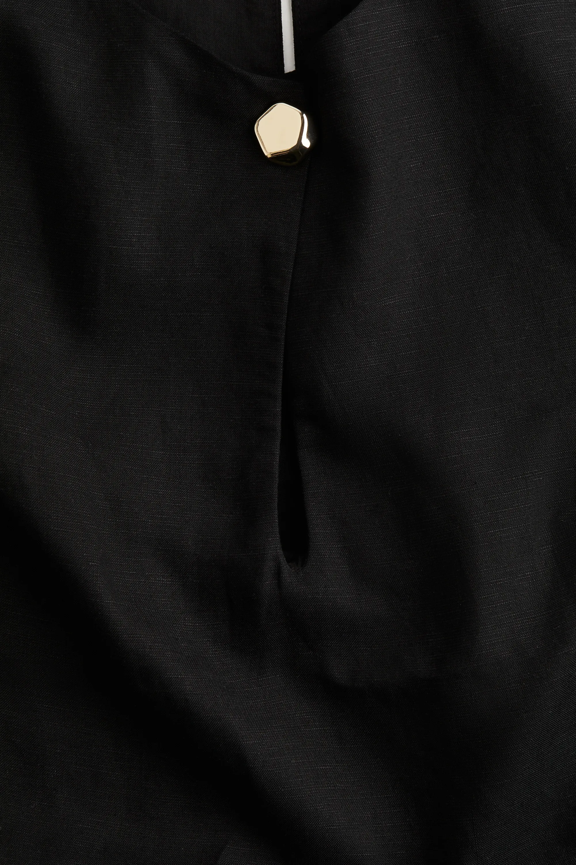 Robe en lin mélangé - Noir
