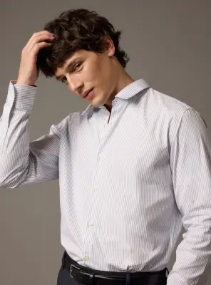 Chemise Jake Ciel/White — photo 3
