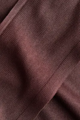 Gilet cache-cœur en maille fine - Taupe foncé — photo 3
