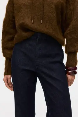 Flared High Jeans - Bleu denim foncé — photo 1