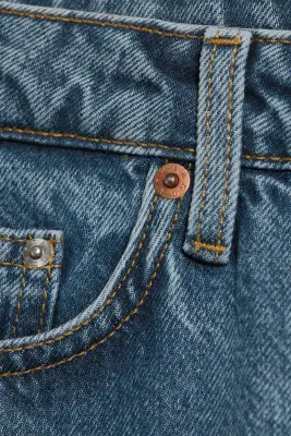 Jean jambe large taille mi-haute Paz - Pony Blue - Bleu moyen — photo 4