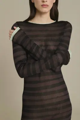 ROBE MOMO CHOCOLAT/NOIR — photo 3