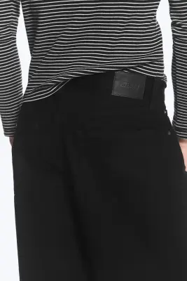 Jean large ample taille standard unisexe Solar - Noir — photo 3
