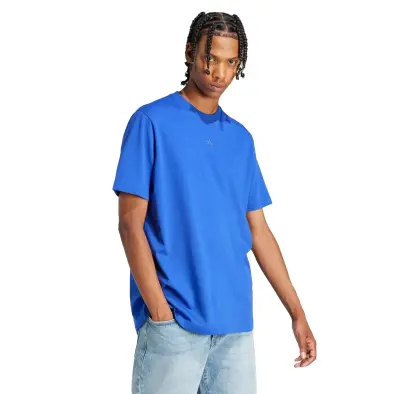 ADIDAS TEE SHIRT GRANDE LONGUEUR Bleu — photo 4