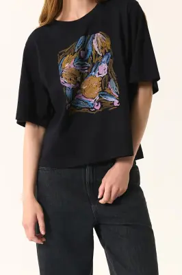 Tee-shirt Janis Noir — photo 5