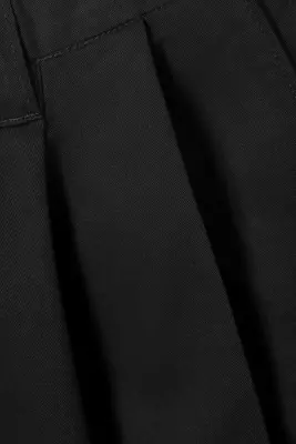 Chino baggy plissé en sergé Otis - Noir — photo 4
