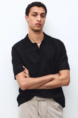 Polo Relaxed Fit - Noir — photo 2