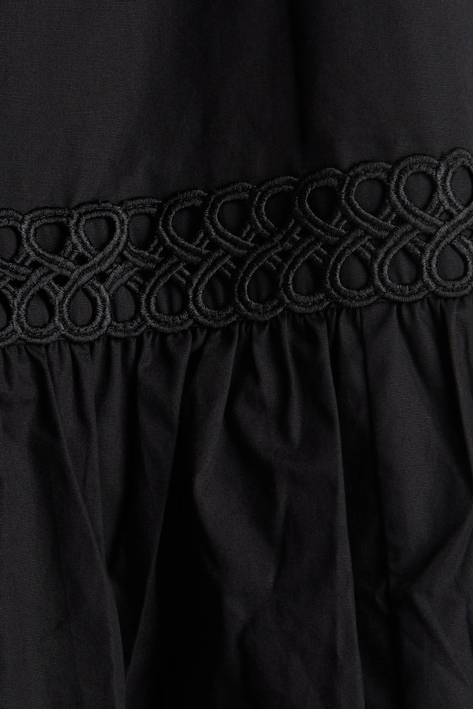 Robe tunique en coton - Noir