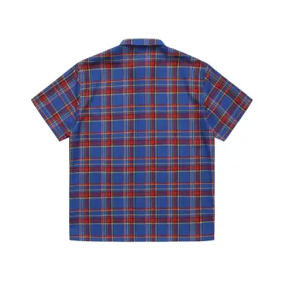 Chemise Helas Laurent Shirt- Checked Blue — photo 2