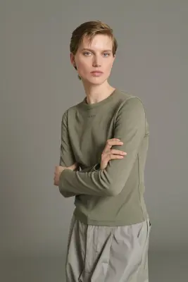 TEE-SHIRT FLAVIE VERT DE GRIS — photo 2