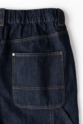 Jean baggy Carpenter - Bleu denim foncé — photo 4