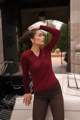 Christin Wool Sweater - Bordeaux — photo 1