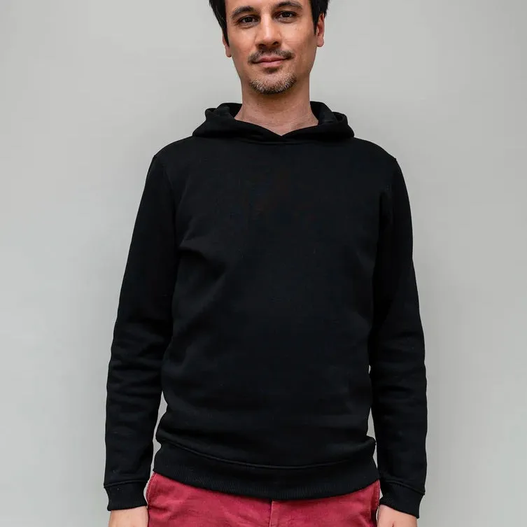 Sweat homme à capuche Henri noir
