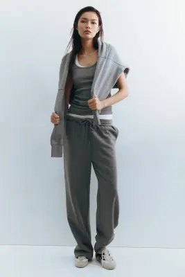 Pantalon en molleton - Gris chiné — photo 2