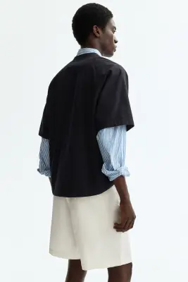 Short Relaxed Fit en coton - Blanc — photo 3
