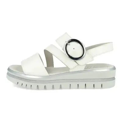 Sandales Gabor 64.627.20 Blanches - Lacets Velcro Grande Pointure Femme — photo 2