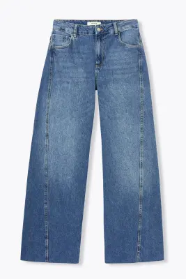 Jean large 100% coton Femme