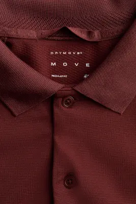 T-shirt de tennis Regular Fit DryMove™ - Rouge brique — photo 3