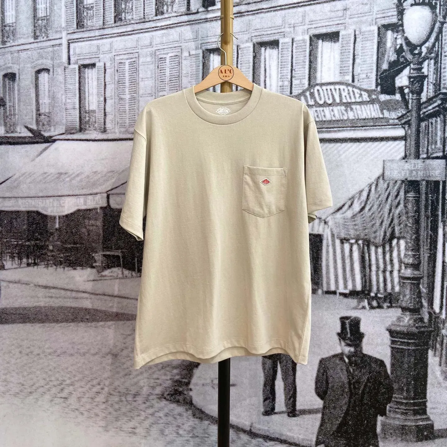Le Tshirt Danton à poche poitrine - Greige