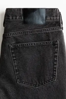 Straight Regular Waist Jeans - Gris denim foncé — photo 4