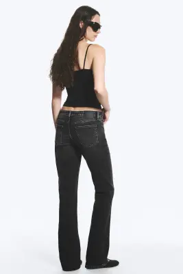Jean bootcut slim taille mi-haute Tension - Paloma Black - Black — photo 4