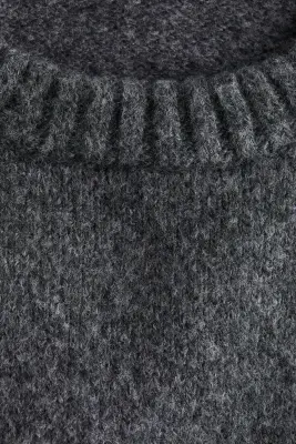 Pull en maille jacquard - Gris foncé chiné/Ski Club — photo 4
