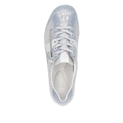 Baskets Remonte R3403-14 Bleu Ciel - Cuir Lacets Grande Pointure Femme — photo 5