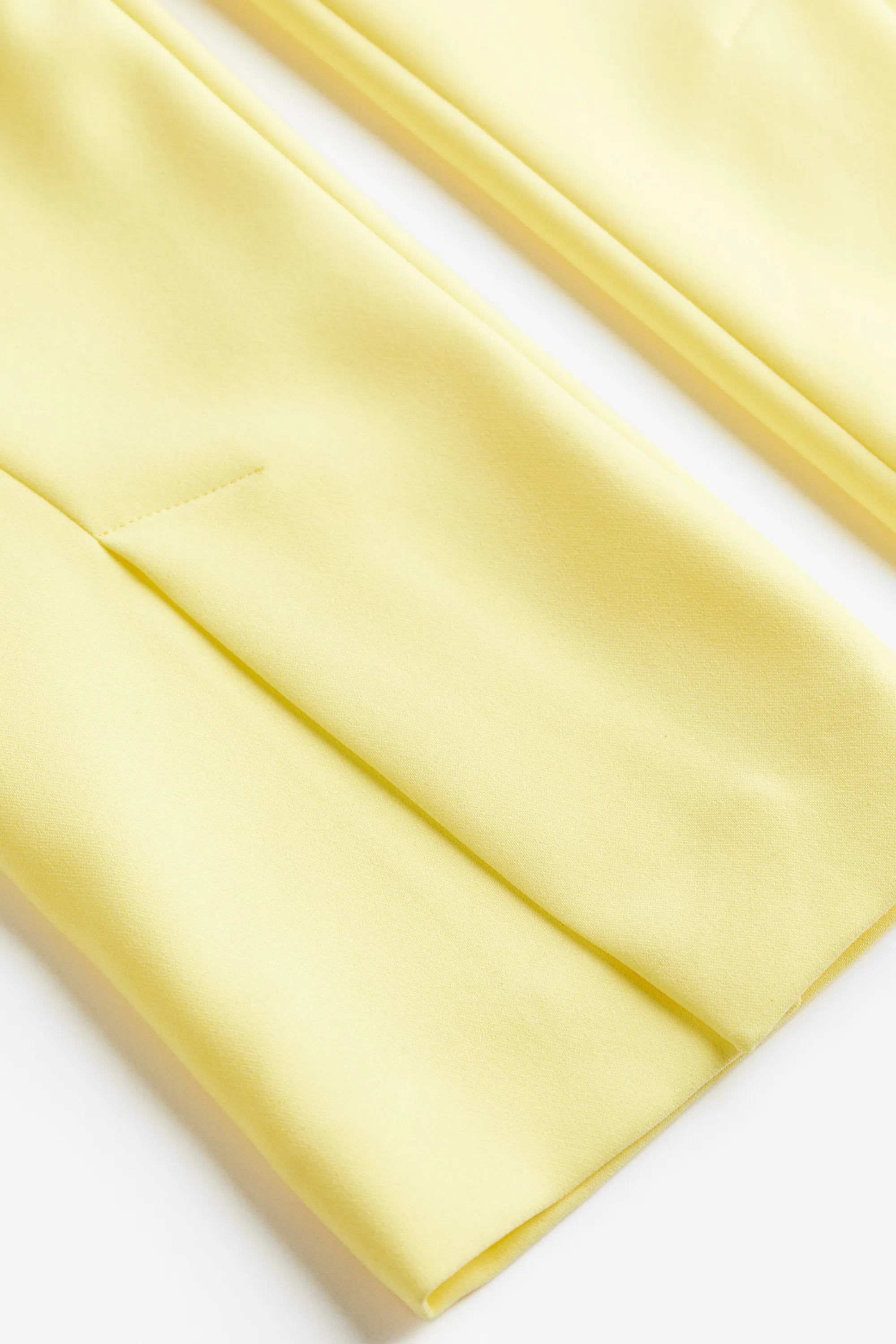 Pantalon avec fente en bas de jambe - Jaune clair