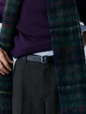 Pull en maille de laine épaisse - Mauve foncé — photo 5