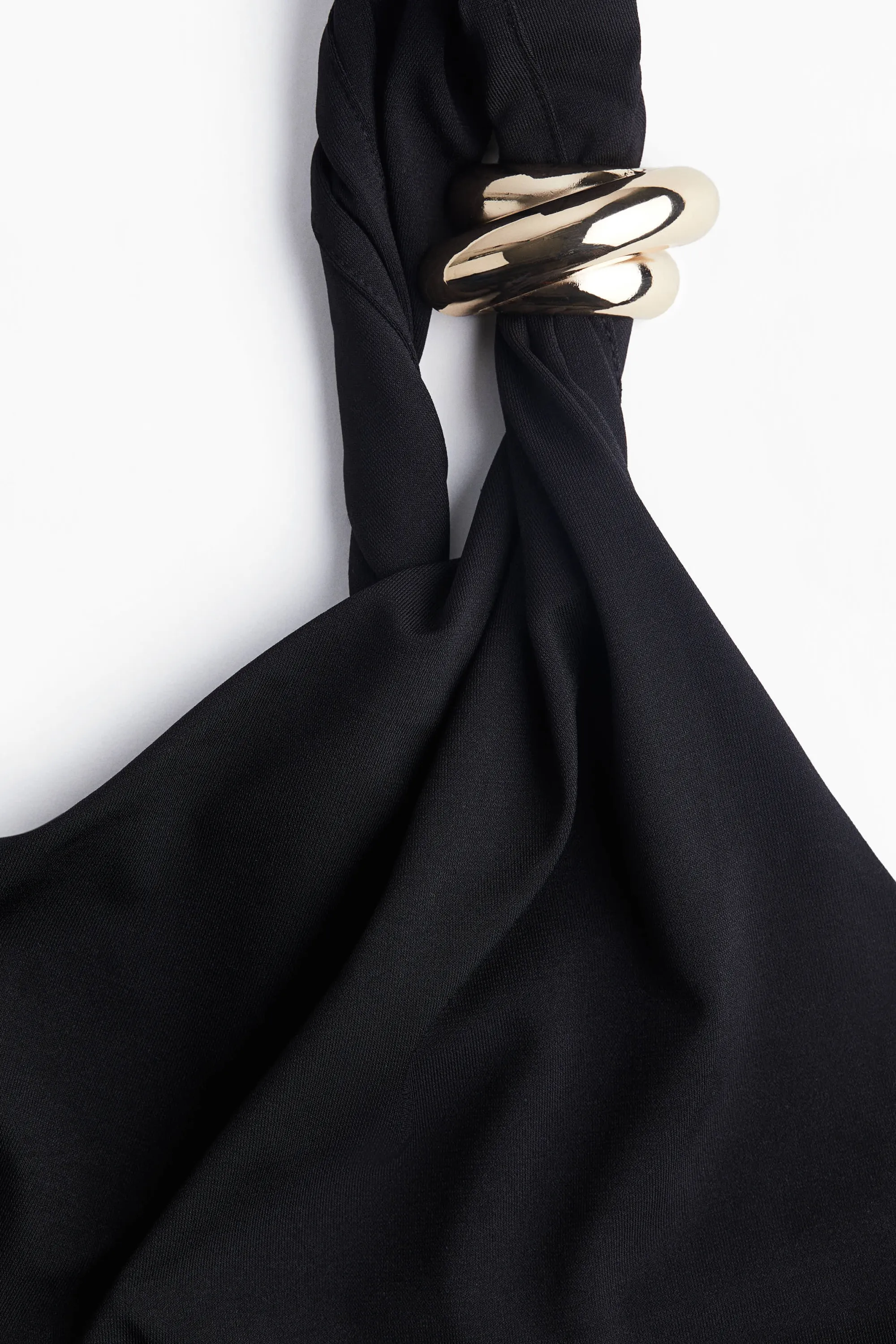 Robe asymétrique moulante - Noir