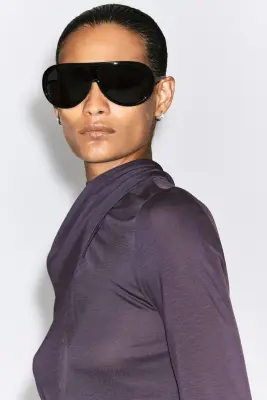 TOP FLUIDE À ENCOLURE FOULARD - VIOLET FONCÉ — photo 3
