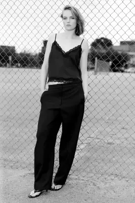 Pantalon barrel - Noir — photo 2