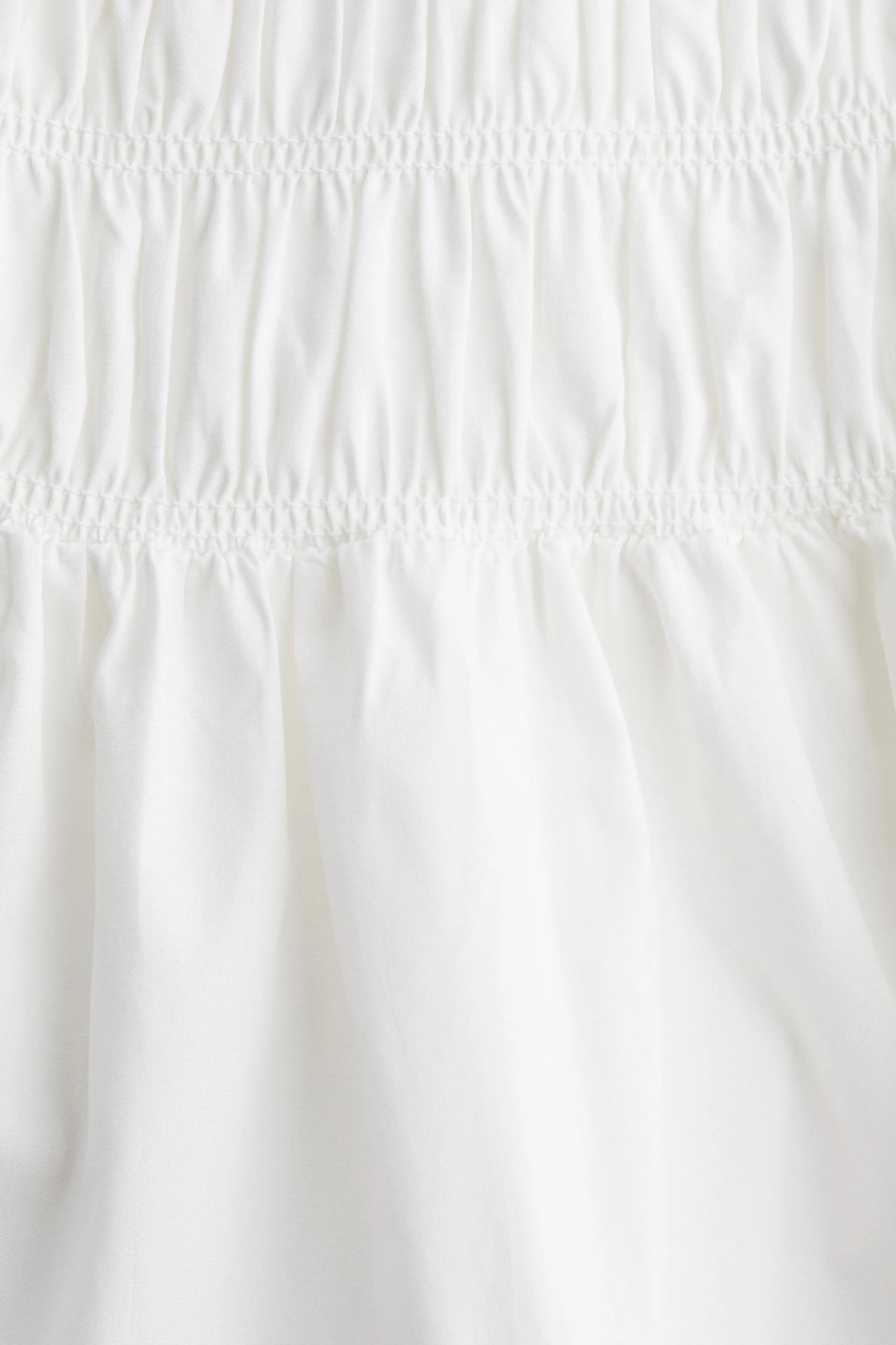 Robe smockée - Blanc