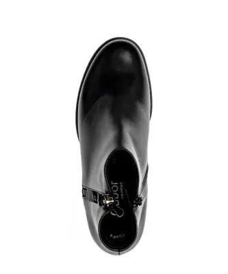 Bottines Gabor 76.653.51 Noires - Cuir Lacets Zip Grande Pointure Femme — photo 3
