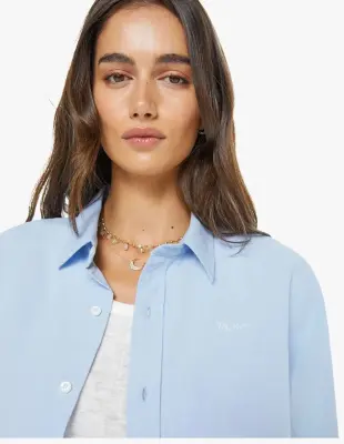 Nouveau ! MOTHER Chemise The Bestie Light Blue — photo 4